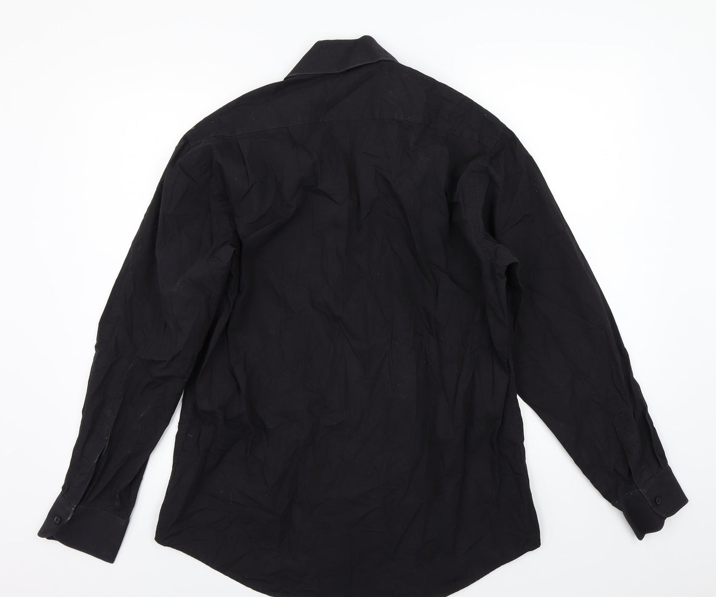 Milan Mens Black    Button-Up Size 16