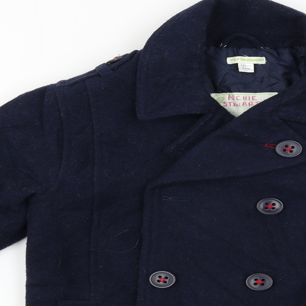 Vertbaudet  Girls Blue   Jacket Coat Size 8 Years