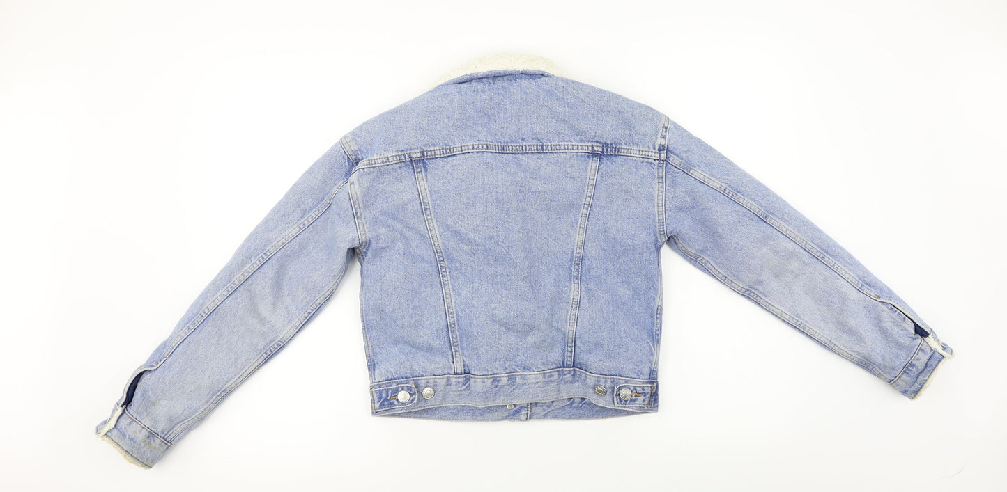 Topshop Womens Blue   Jacket Coat Size 6