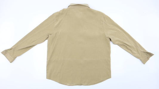 For Woman   Womens Brown   Basic Button-Up Size 16