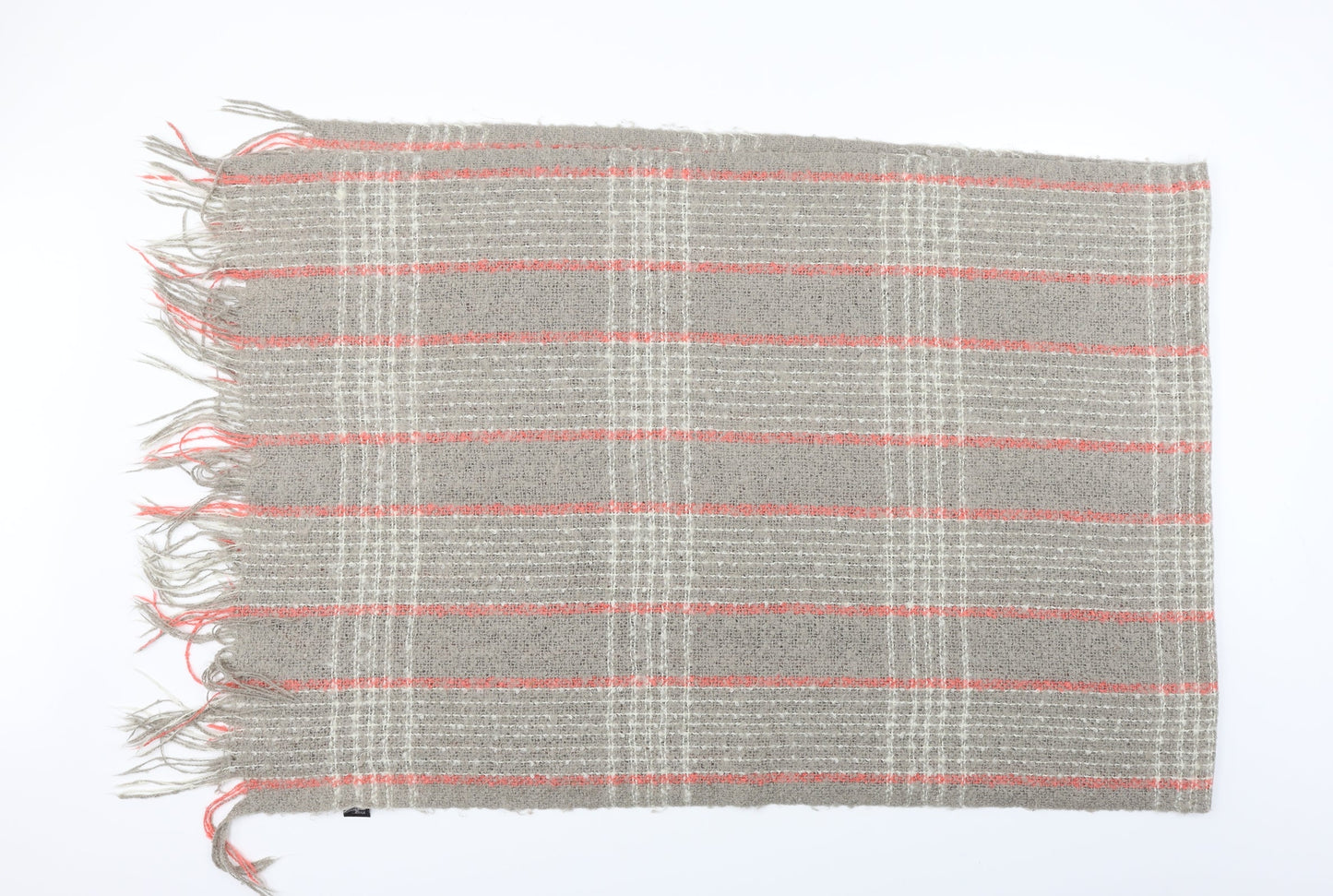 Preworn Womens Beige Check   Scarf