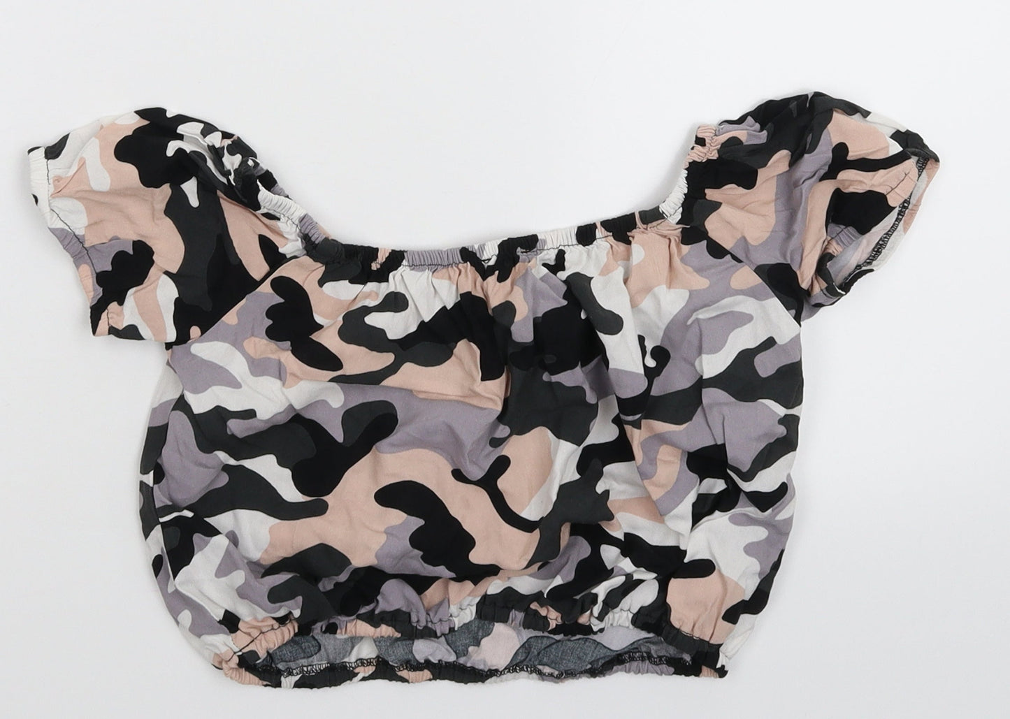 New Look Girls Multicoloured Camouflage  Basic Blouse Size 10 Years