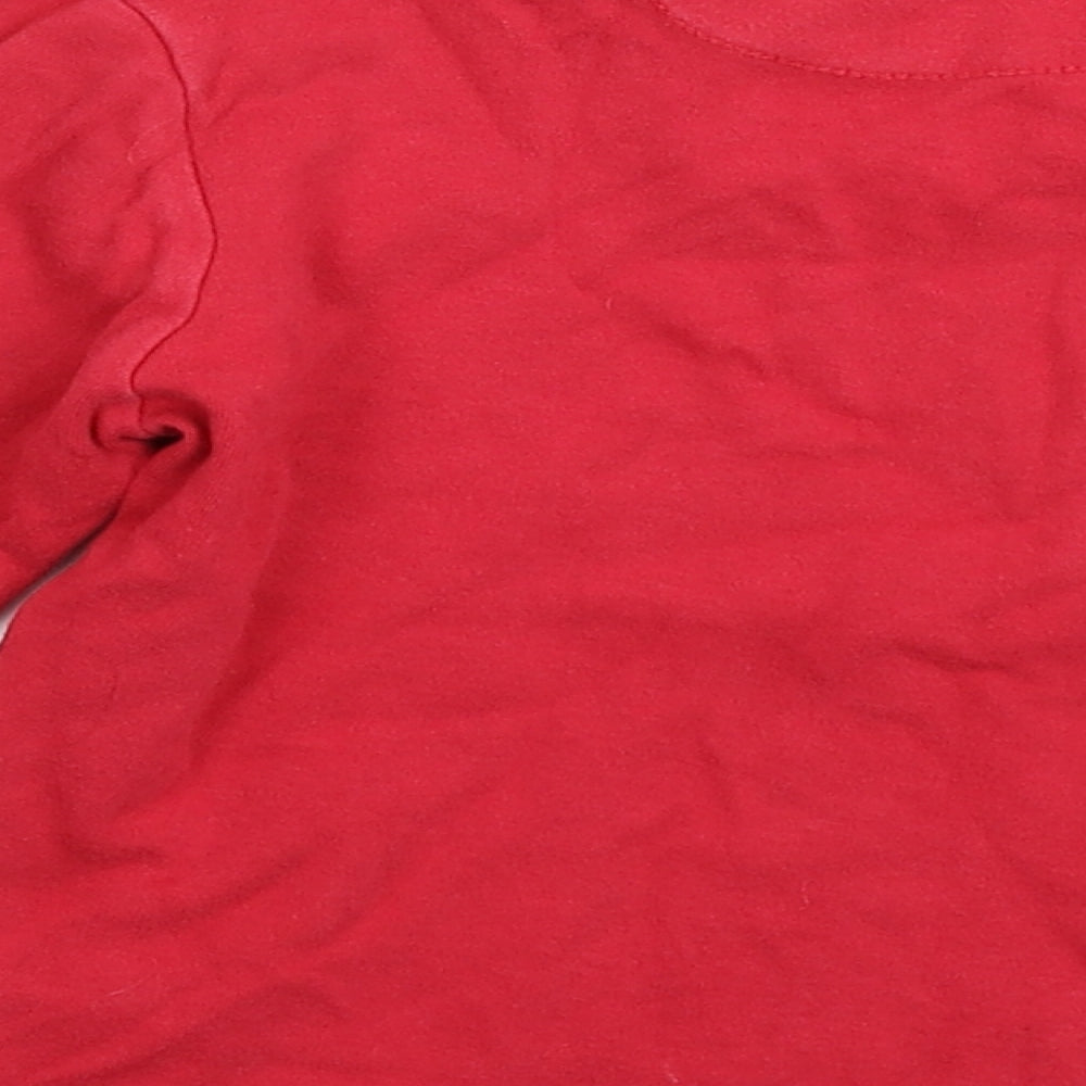 John Lewis Boys Red   Basic T-Shirt Size 6 Years
