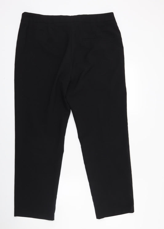 Papaya Womens Black   Trousers  Size 14 L24 in