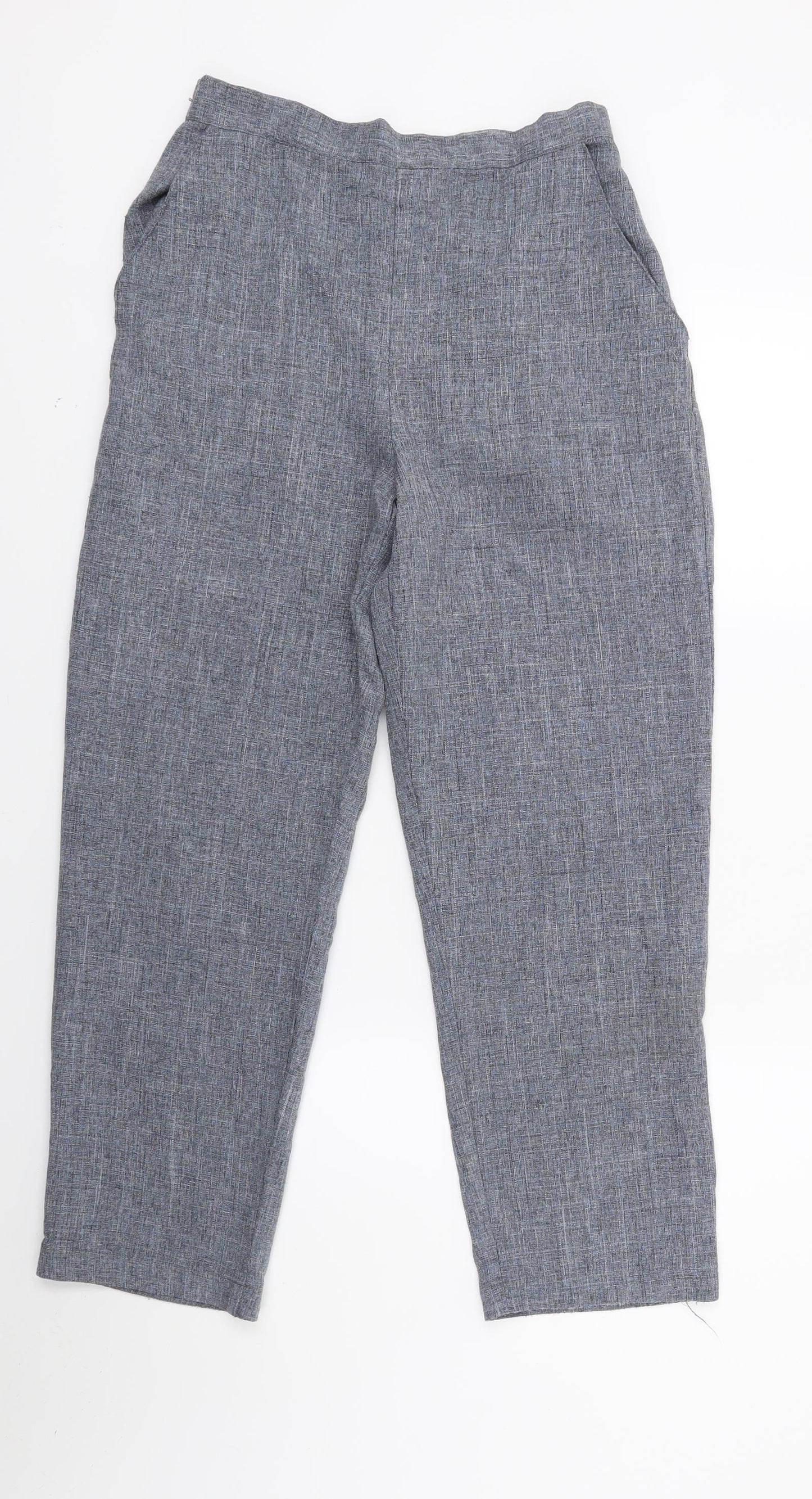 Preworn Womens Blue   Trousers  Size 12 L23 in