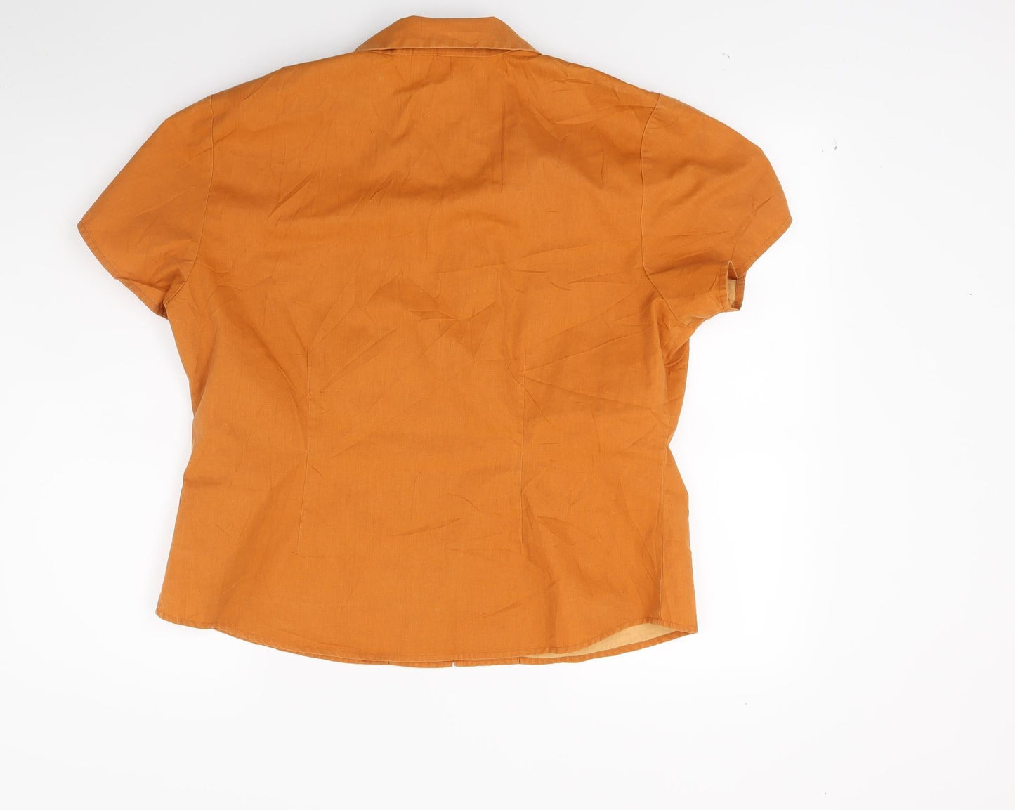 off shoot Womens Orange   Basic Button-Up Size 16