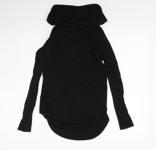 Peacocks Womens Black  Knit Pullover Jumper Size 8