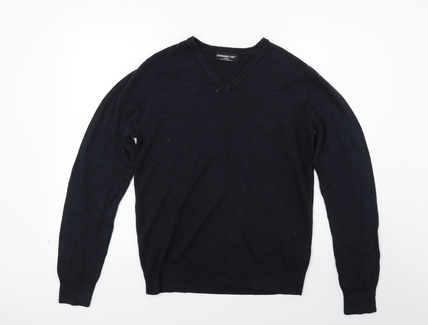 Ceader wood state Mens Blue  Knit Pullover Jumper Size M