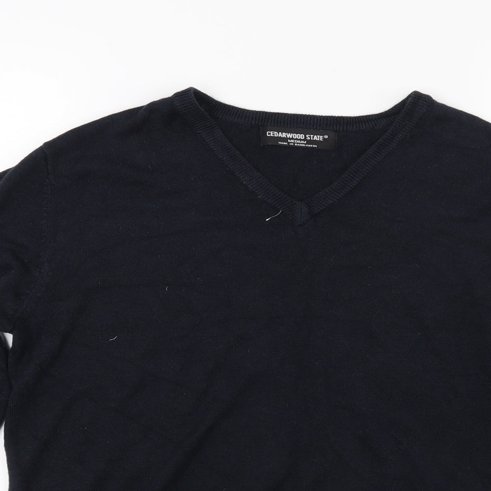 Ceader wood state Mens Blue  Knit Pullover Jumper Size M