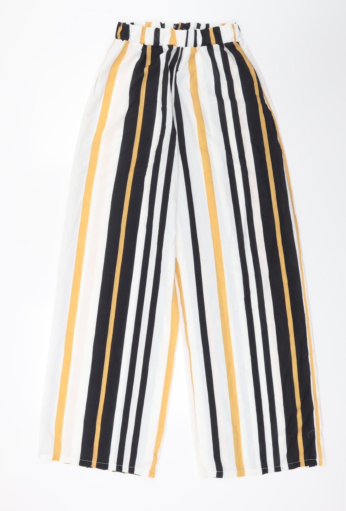 Preworn Womens White Striped  Trousers  Size S L28 in