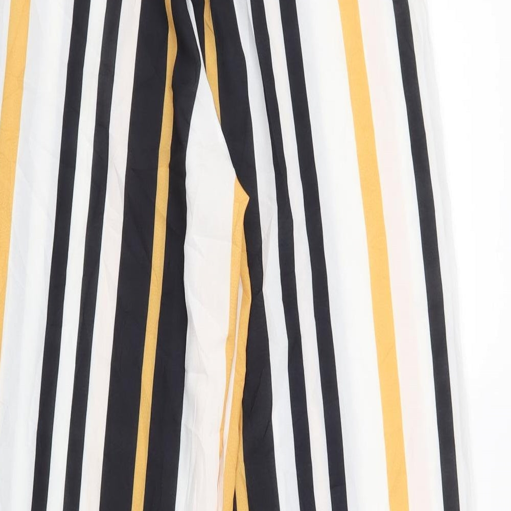 Preworn Womens White Striped  Trousers  Size S L28 in