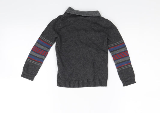 Rorie Whelan Boys Grey  Corduroy Pullover Jumper Size 2 Years