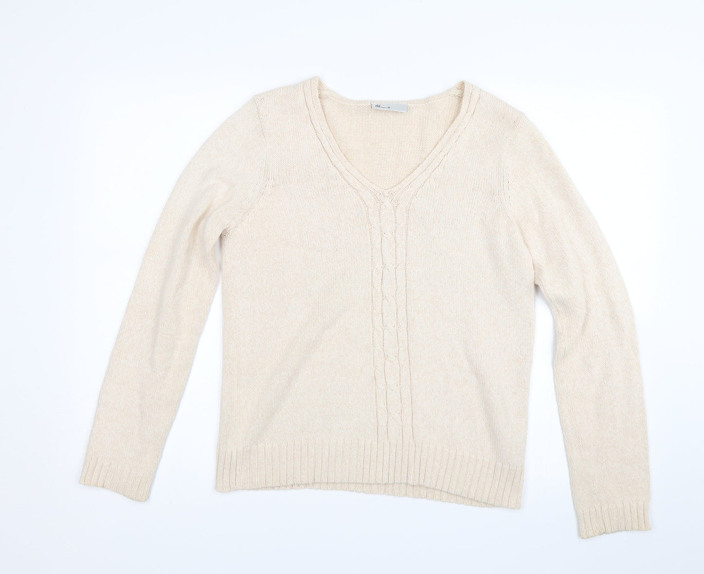 BHS Womens Beige  Knit Pullover Jumper Size 12