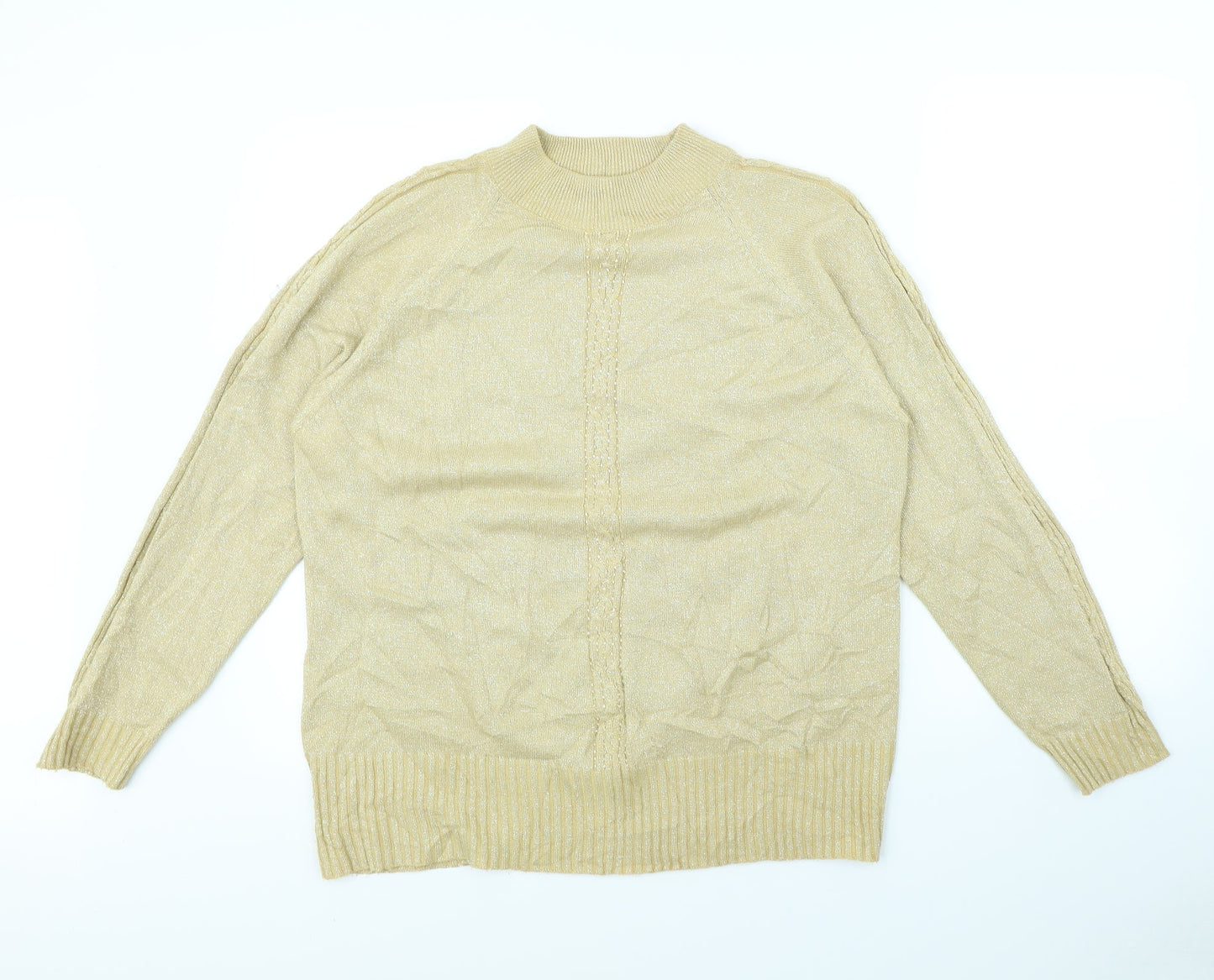 Bonmarché Womens Gold   Pullover Jumper Size L