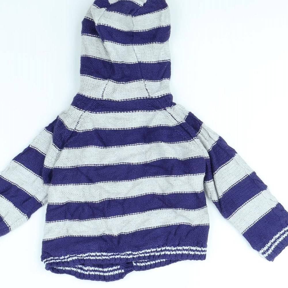 Ladybird Boys Blue Striped  Jacket  Size 6-9 Months