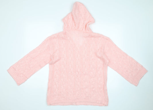 Preworn Womens Pink   Pullover Hoodie Size M
