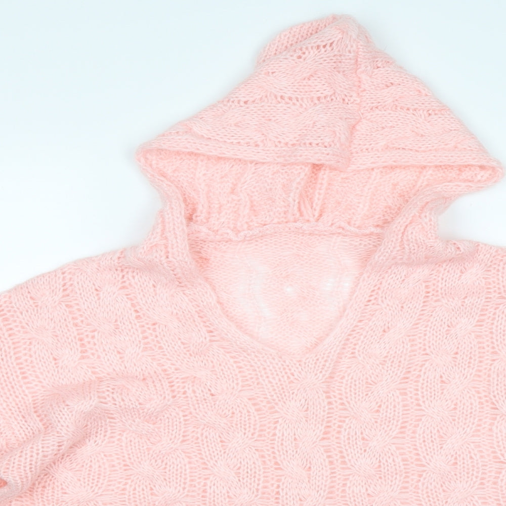 Preworn Womens Pink   Pullover Hoodie Size M