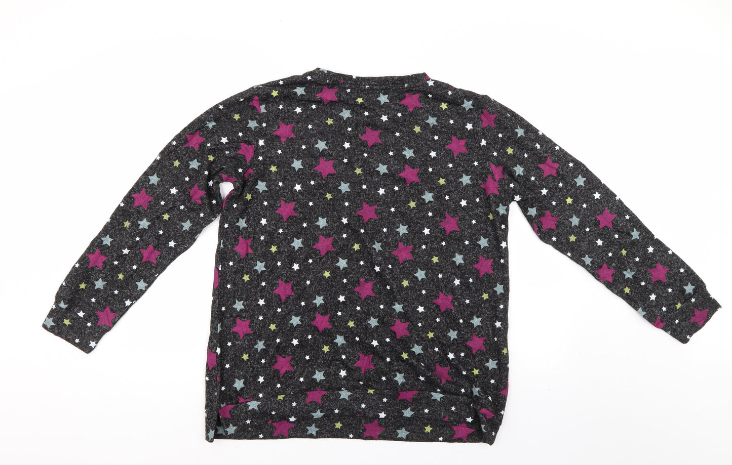 Pretty direct Womens Multicoloured Polka Dot  Pullover Sweatshirt Size 12