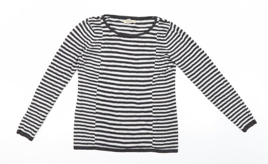 G.H. Bass & Co. Womens Multicoloured Striped  Pullover Jumper Size M