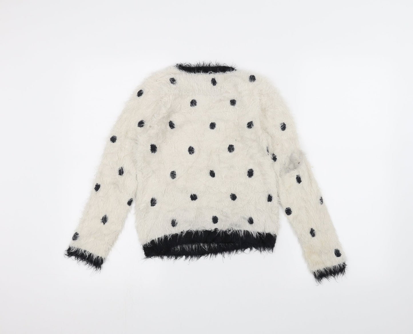 Marks and Spencer Girls White   Pullover Jumper Size 9-10 Years