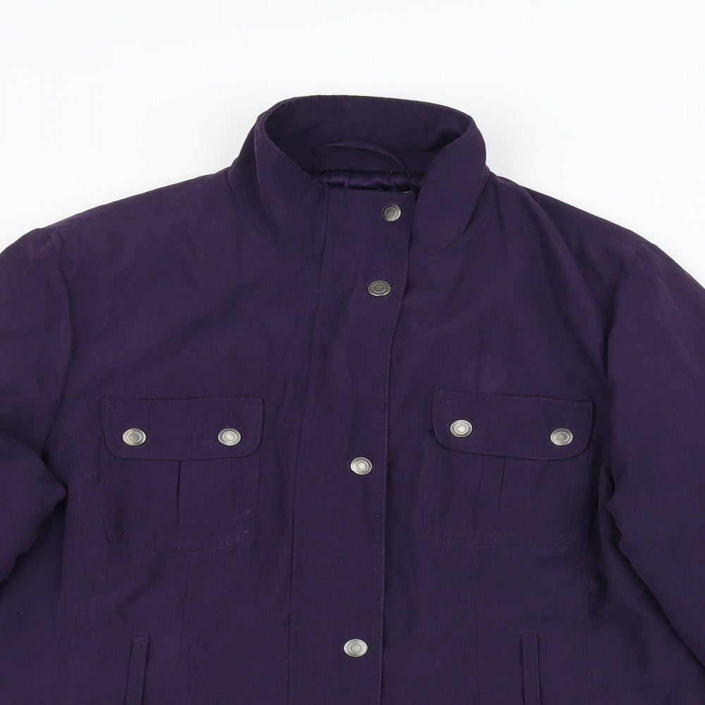 BHS Womens Purple   Pea Coat Coat Size 12