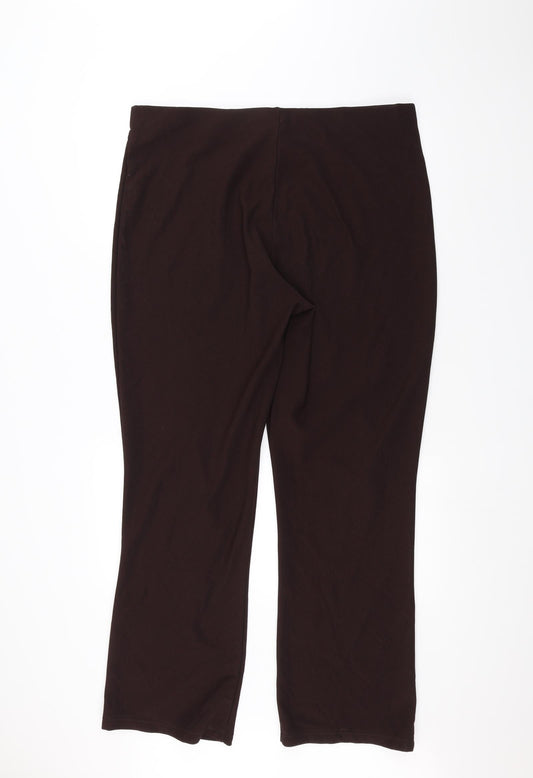 Preworn Womens Brown   Trousers  Size 22 L28 in