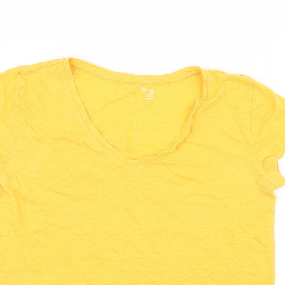 Gap Womens Yellow   Basic T-Shirt Size S