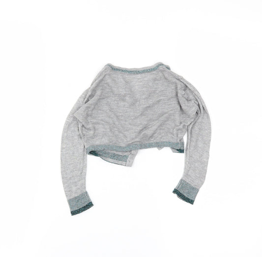NEXT Girls Grey   Cardigan Jumper Size 3 Years