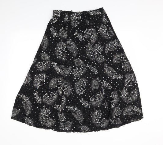 Preworn Womens Black   Swing Skirt Size M