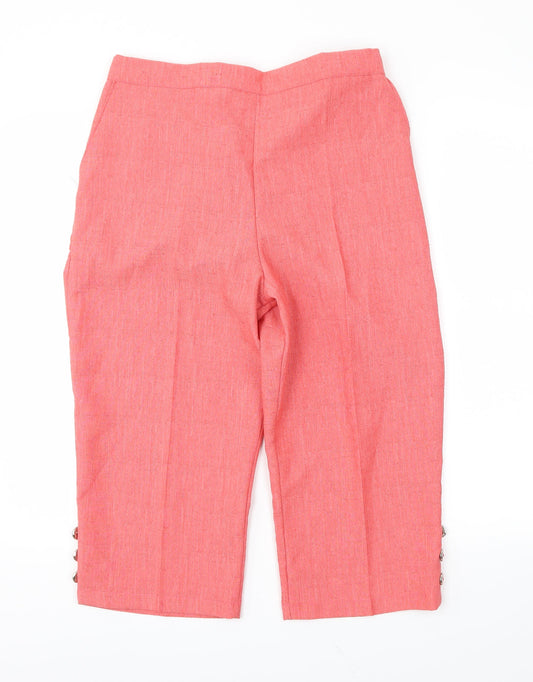 Preworn Womens Red   Cropped Trousers Size 30 in L20 in