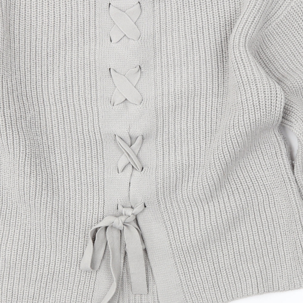 Dorothy Perkins Womens Grey   Pullover Jumper Size 10