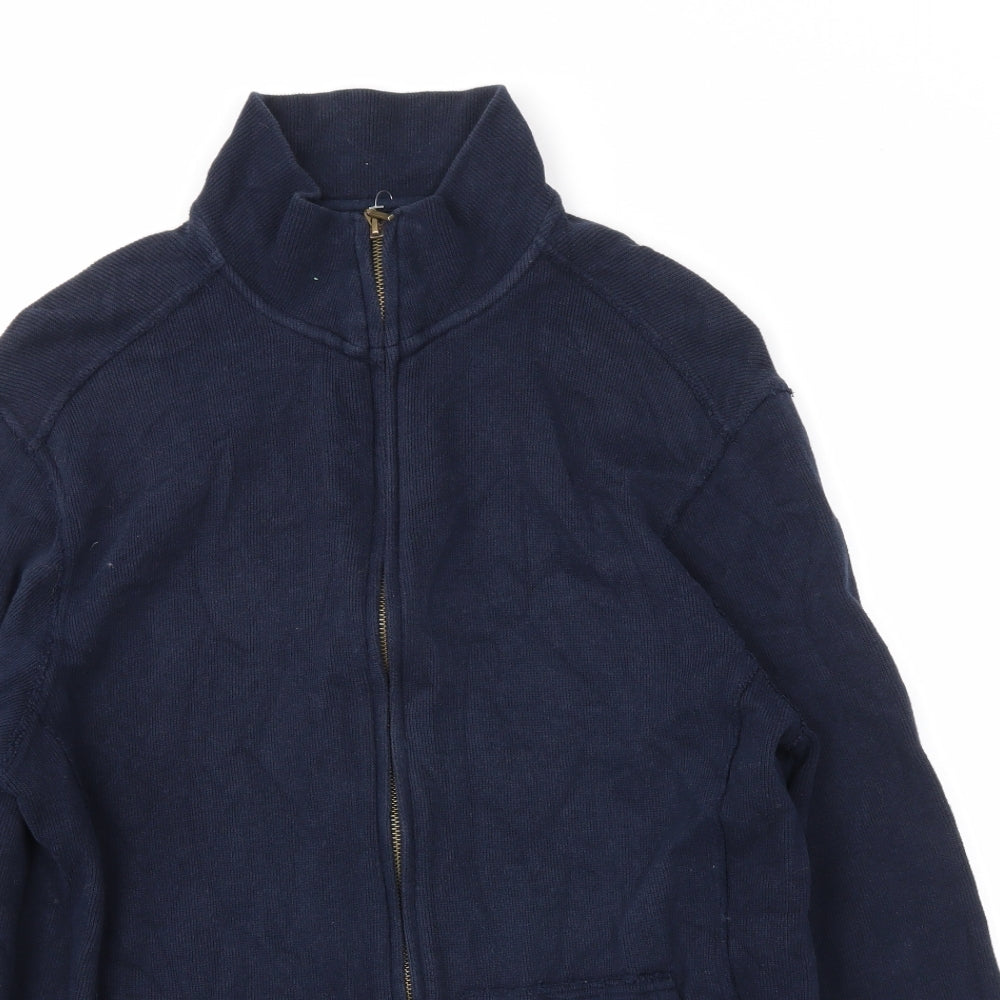BHS Mens Blue   Full Zip Sweatshirt Size M