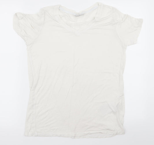 Preworn Womens White   Basic T-Shirt Size M