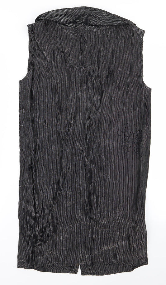 KRISS Womens Grey   Basic Button-Up Size L