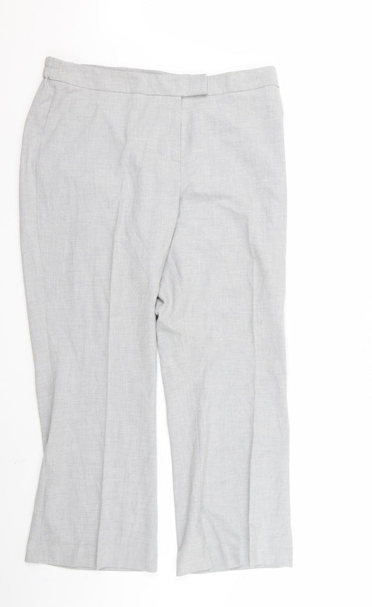 Preworn Womens Grey   Trousers  Size 16 L28 in