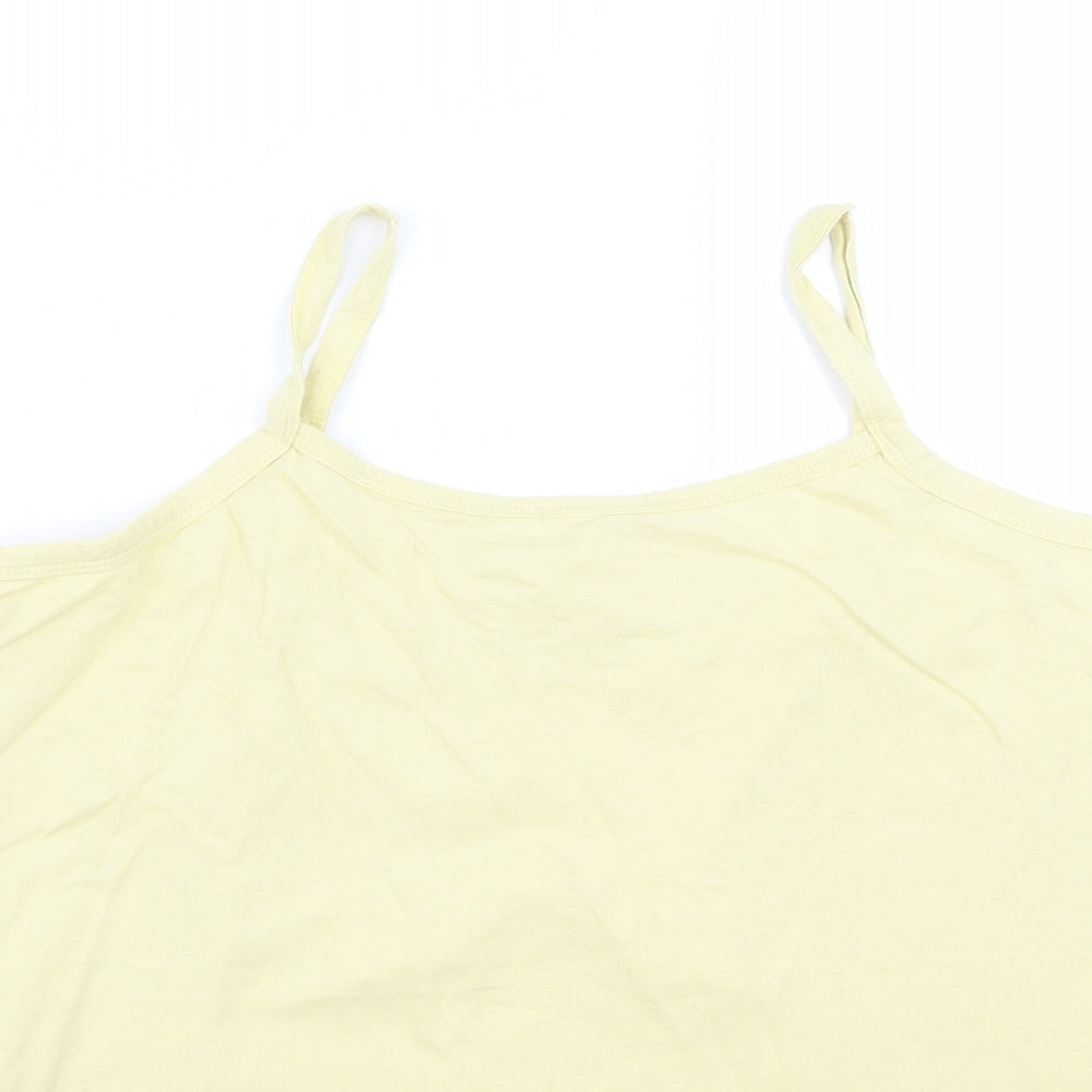 Preworn Womens Yellow   Basic Blouse Size 12