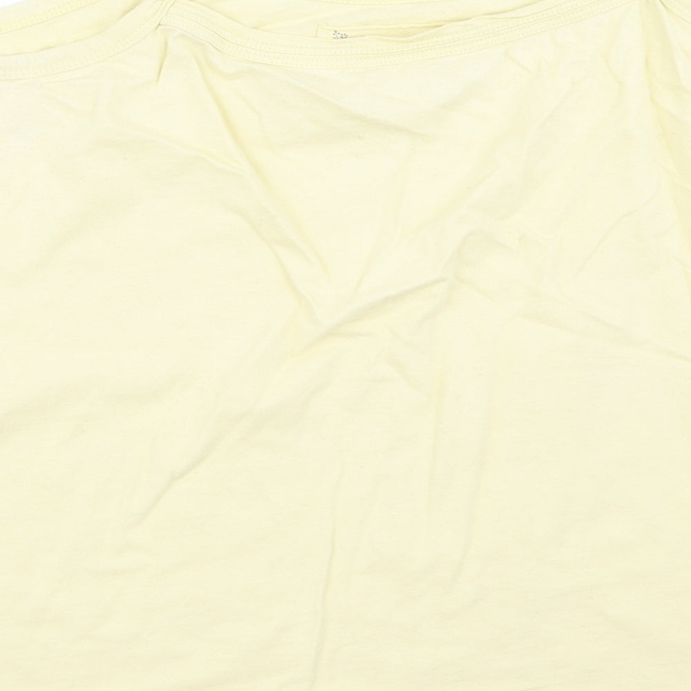 Preworn Womens Yellow   Basic Blouse Size 12