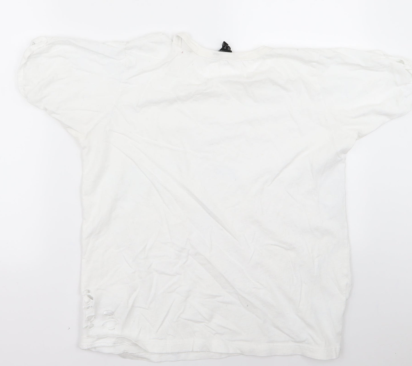 New Look Womens White   Basic T-Shirt Size 12