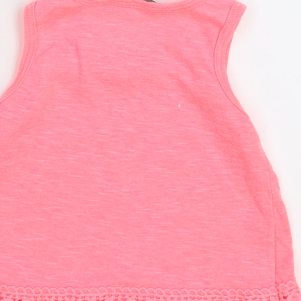 Primark Girls Pink   Basic T-Shirt Size 3-6 Months