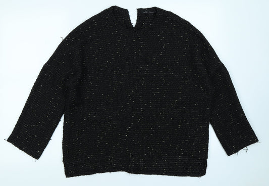 Zara Womens Black   Pullover Jumper Size S