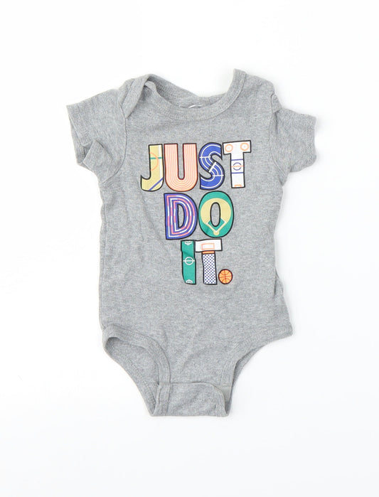 Nike Baby Grey   Babygrow One-Piece Size 6-9 Months