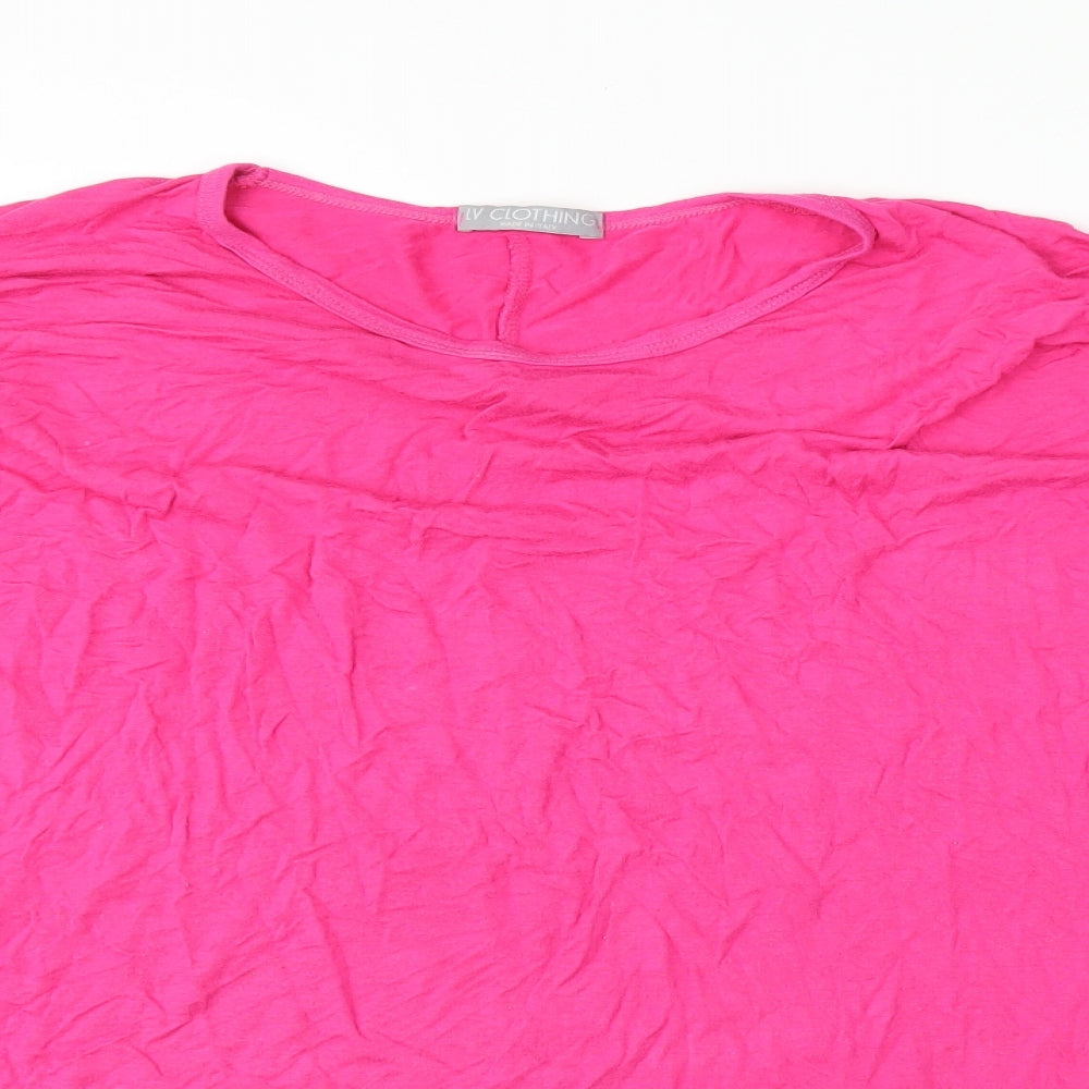 LV Clothing Womens Pink   Basic Blouse Size L