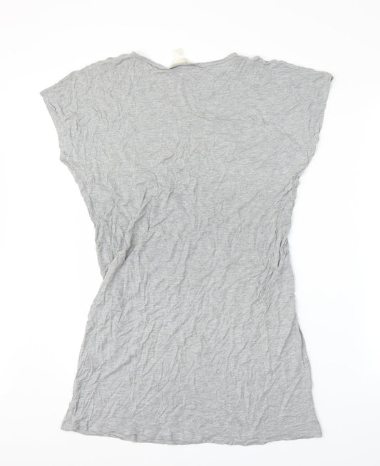H&M Womens Grey   Tunic Blouse Size M