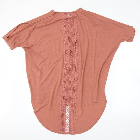 New Look Womens Pink   Tunic Blouse Size M