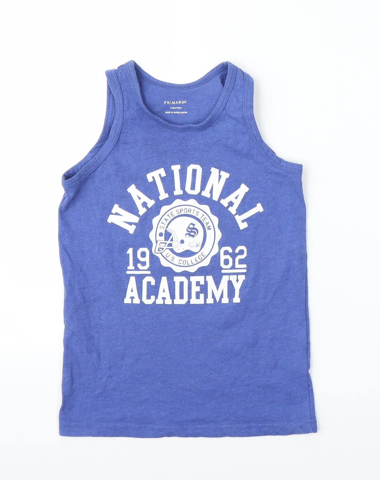 Primark Girls Blue   Basic Tank Size 9-10 Years