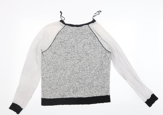 Autograph Womens Grey  Knit Pullover Jumper Size 12