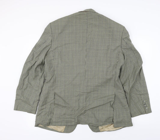 Marks and Spencer  Mens Beige Check  Jacket Blazer Size 42