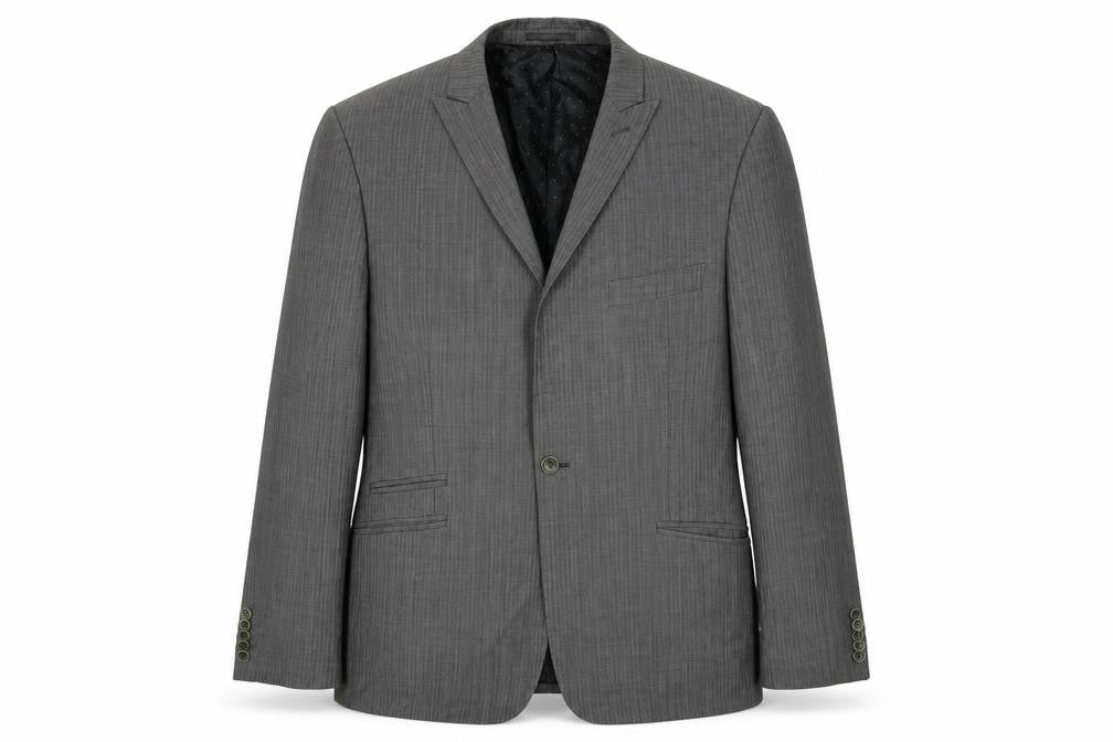 Mens 40 Chest Regular Fellini Grey One-Button