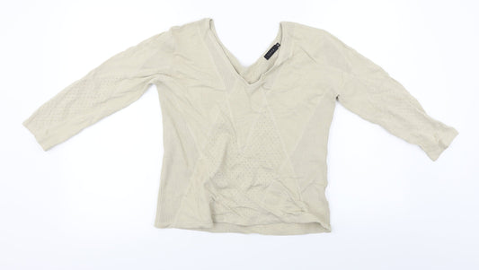 Linea  Womens Beige   Pullover Jumper Size M