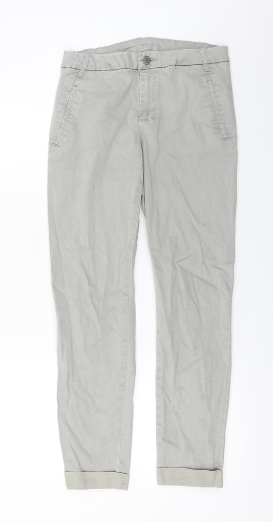 Preworn  Womens Grey   Trousers  Size 28 in L25 in